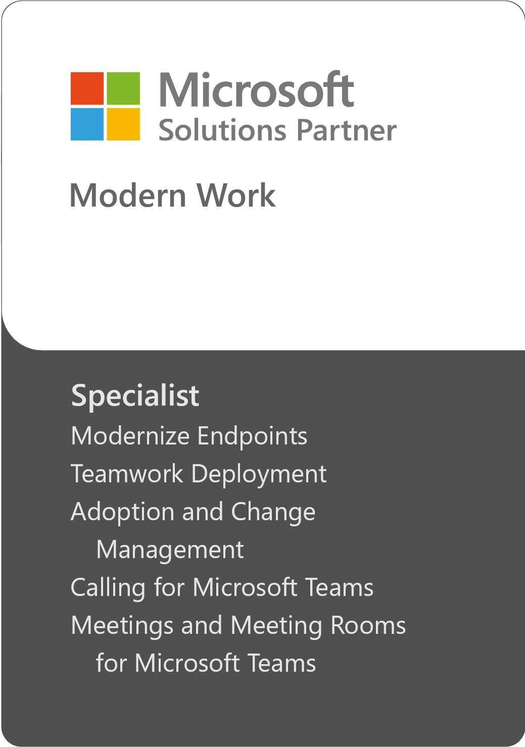 Modern Work Specialty Partner Logo