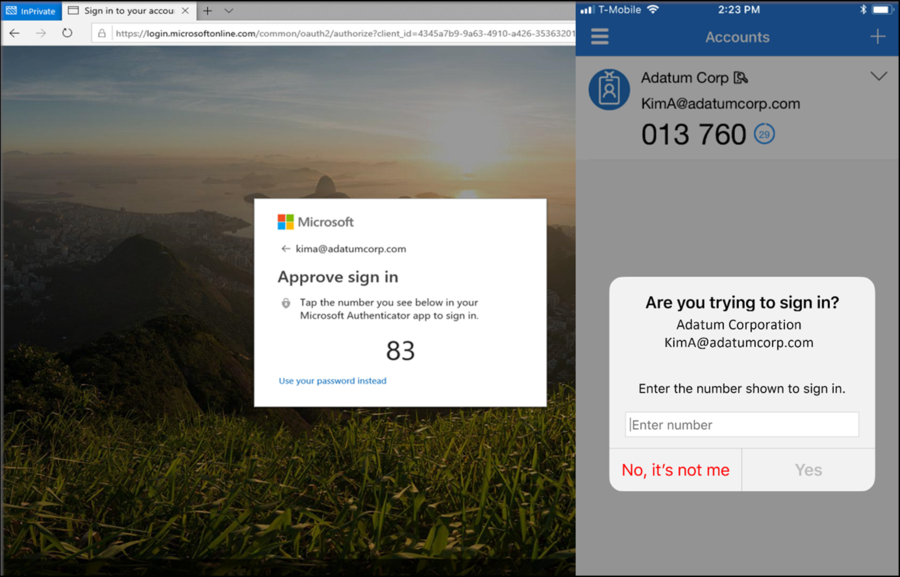 Nummernabgleich Microsoft Authenticator App