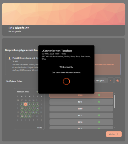 Blog Bookings Screenshot 3