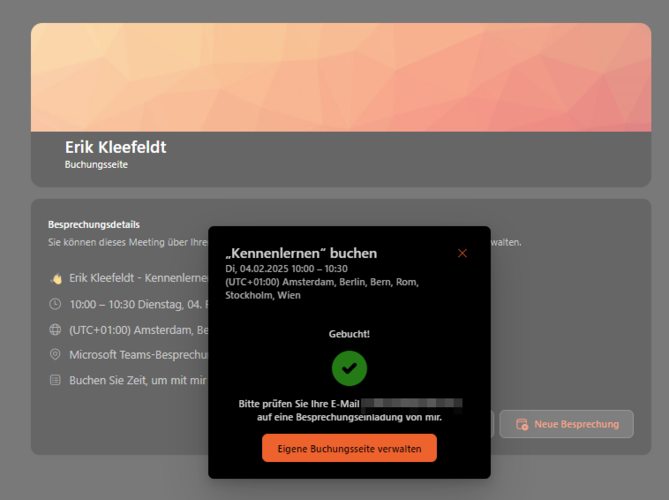 Blog Bookings Screenshot 4