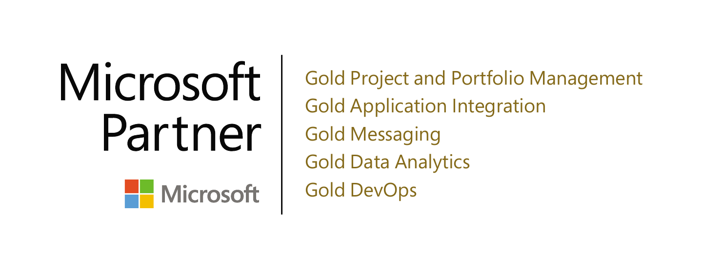 Kompetenzlogo Microsoft Partner Gold